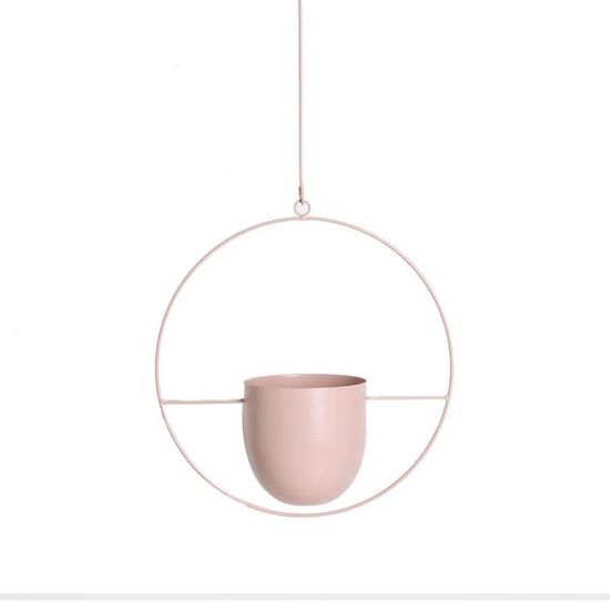 4 Pots De Fleurs Suspendus En Métal Colorés - Pour Balcon, Jardin, Clôture | Déco Extérieure Avec Trou De Drainage