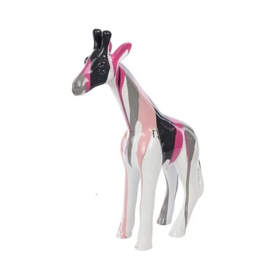 Tête de girafe en résine H 32cm