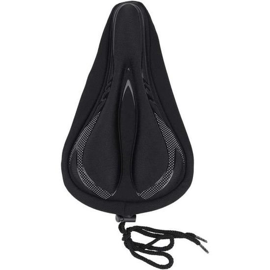 Housse De Selle Vélo Confort – Gel Et Mousse à Mémoire De Forme – Noire – Universelle