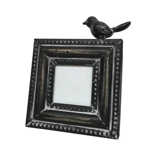 Plateau Rond Vintage En Bois Avec Poignées Métal - 28 Cm De Diamètre, Style Campagne