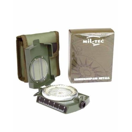 Boussole Militaire Mil-Tec 10 Fonctions - Multifonction Olive - Survie Et Randonnée - Étanche