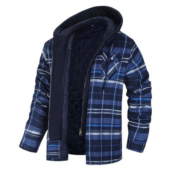 Surchemise Capuche Homme Surchemise à carreaux et capuche boohoo FR