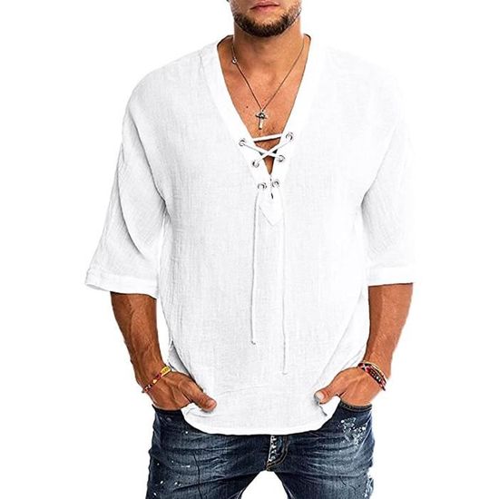 Chemise a lacet homme 2025