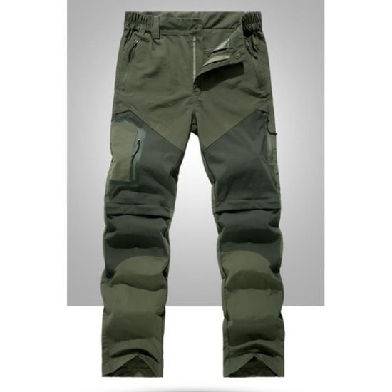 Pantalon De Randonnée Quechua Homme Taille 30x31 Bleu/vert Stretch Séchage Rapide