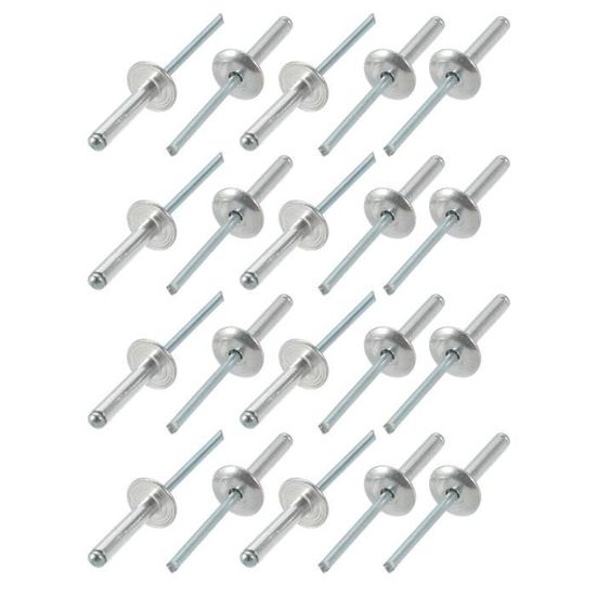 50pcs m3.2 rivet aveugle extrémité ouverte mandrin de traction longueur