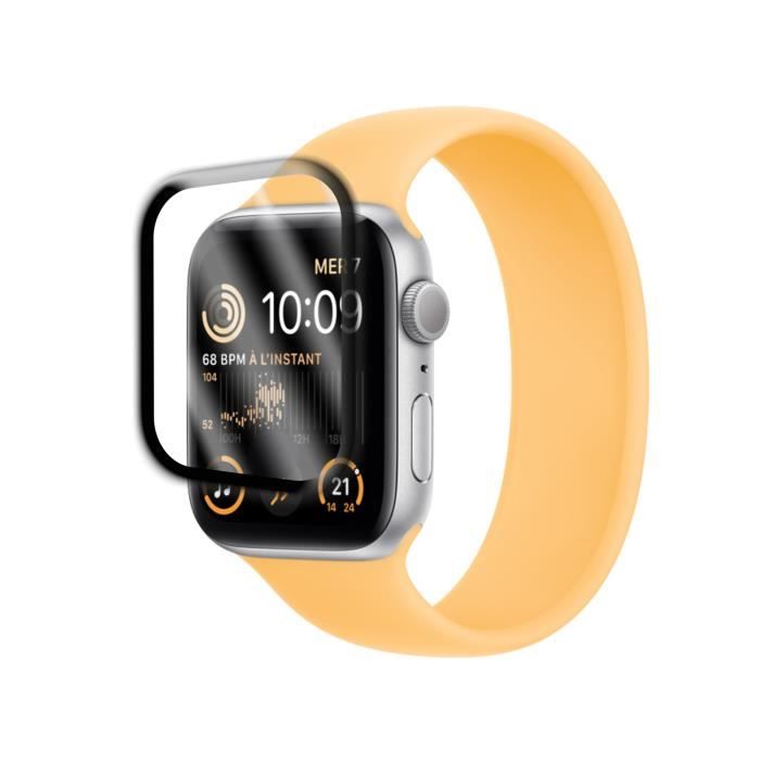 Ecran de protection avec bords Noir pour Apple Watch Series SE 2
