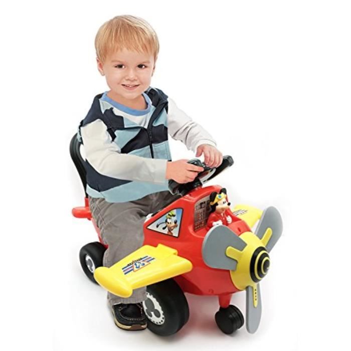 Voiture Electrique BYRE1 Activité lumineuse et sonore de l'avion de Disney Mickey Mouse RideOn