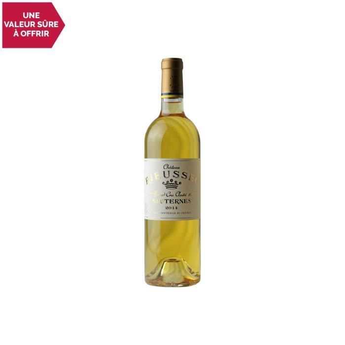 Château Rieussec Blanc 2014 - 75cl - Appellation AOC Sauternes - Vin Doux Blanc de Bordeaux - Cépages Sémillon, Sauvignon Blanc,