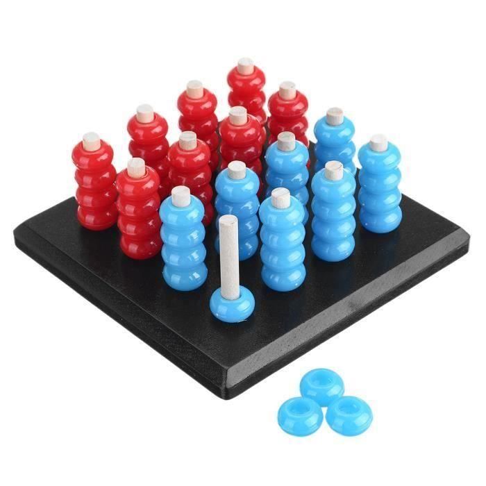 AVANC Puissance 4 3D Jeu De Société Solide Sogo Jouet 5X14X14cm