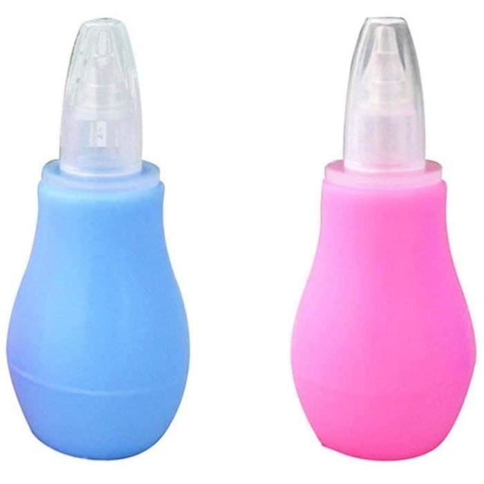 Soin du nez et des oreilles Bébé Aspirateur Nasal Lot de 2 Nez Réutilisable Mucus Snot Sucker Premium Infant Nez Cleaner 487876