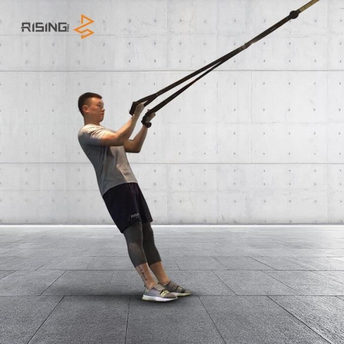 Bandes de résistance crossfit équipement force suspendus sangle d'entraînement Fitness exercice ent - Modèle: black - HSJSTLDB02434