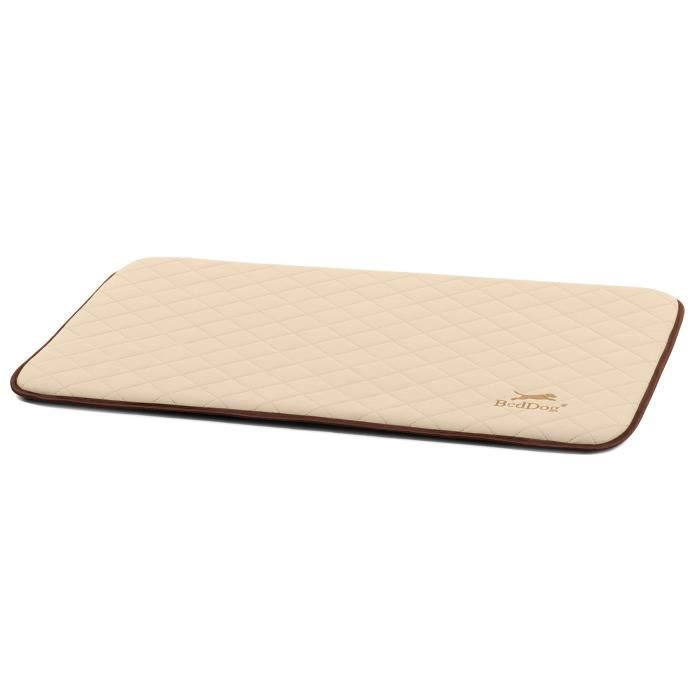 BedDog NELLY, grand tapis pour chien, lit pour chien [L env. 90x60cm, MELANGE (beige)]