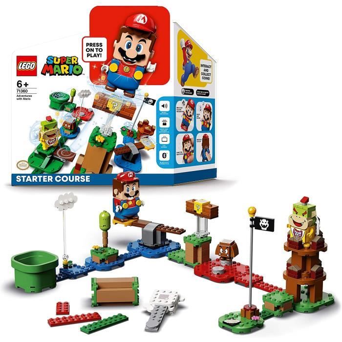 LEGO 71360 Pack de démarrage Aventures Super Mario - Jouet interactif - Jeu de construction incluant la figurine