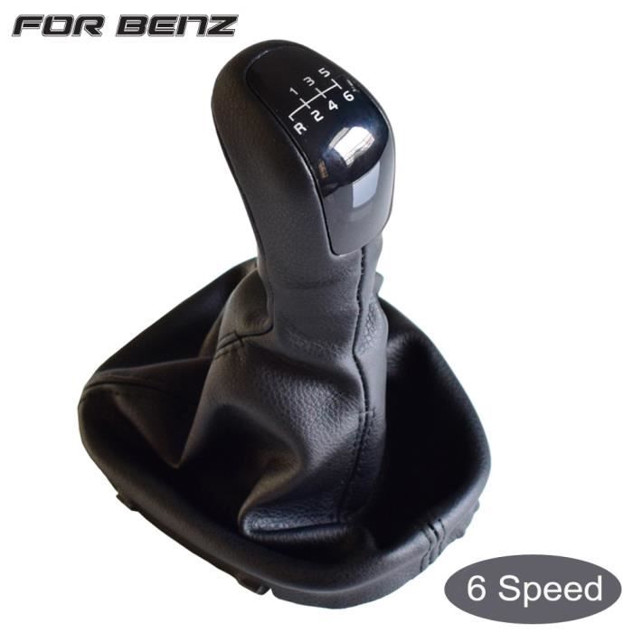 6 Speed -Pommeau de levier de vitesse de haute qualité, 5 6 vitesses, pour Mercedes Benz classe C W203 S203, couvercle de démarrage