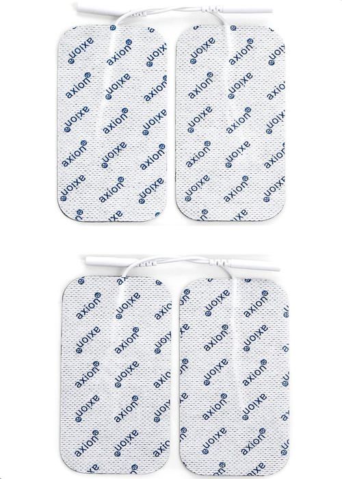 Axion – 4 électrodes 10 x 5 cm - compatible avec les appareils utilisant une connexion à fiches de 2 mm