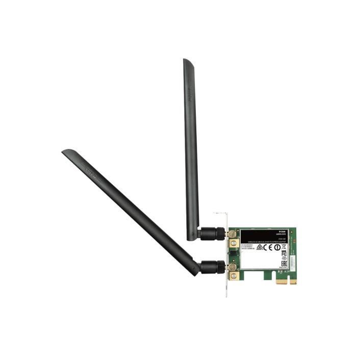 D-Link Wireless AC1200 DWA-582 Adaptateur réseau PCIe faible encombrement 802.11b, 802.11a, 802.11g, 802.11n, 802.11ac