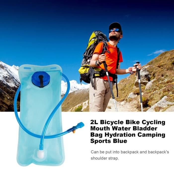 2L poche à eau sac d'hydratation camel back vélo bouche eau vessie sac hydratation camping en plein air sports randonnée sac d'eau