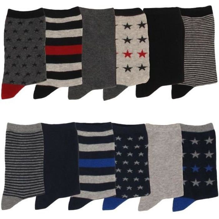 Chaussettes garçon lot de 12