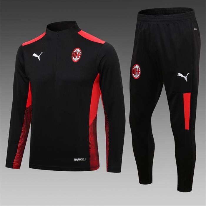 AC Milan Survêtement de Foot Homme 2021 2022 Nouveau Maillot de Football Pas Cher Survet Kit