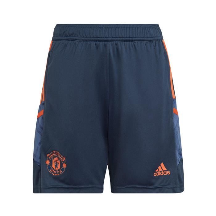 SHORT D'ENTRAÎNEMENT MANCHESTER UNITED JUNIOR 2022/2023 - BLEU/ORANGE
