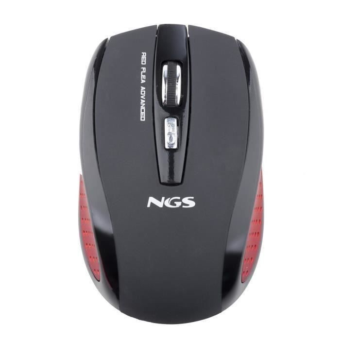 NGS souris sans fil Red Flea Advanced