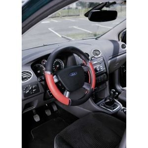 couvre volant rouge/noir SPEED