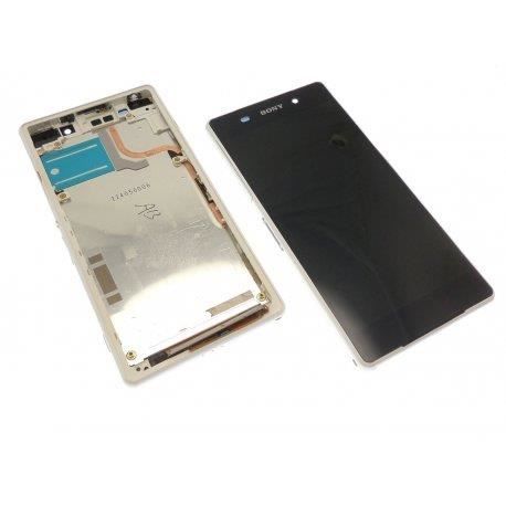 ECRAN LCD + VITRE TACTILE SONY XPERIA Z2 D6503 ORIGINAL BLANC