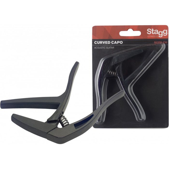 Capodastre incurvé Stagg SCPX-CU - Noir