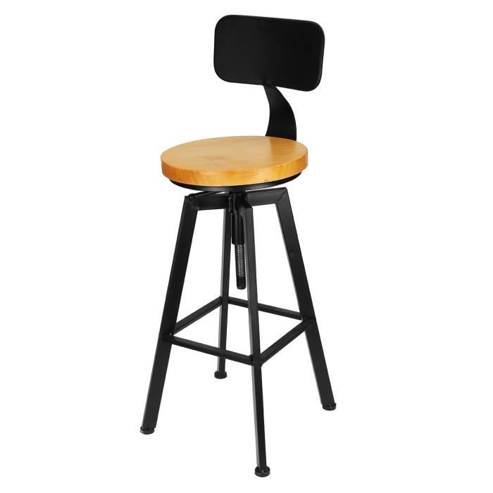 AvanC 1PC Tabourets de bar Siège et Dossier Réglable Haute