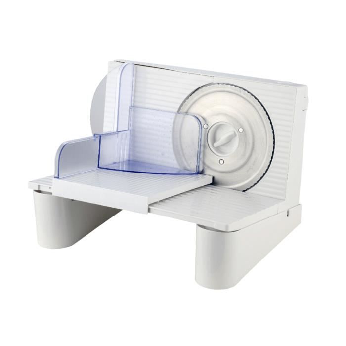 Trancheuse Professional Slicer - VENTEO - 150 W - Trancheuse électrique - Pied anti-dérapants 13 Blanc