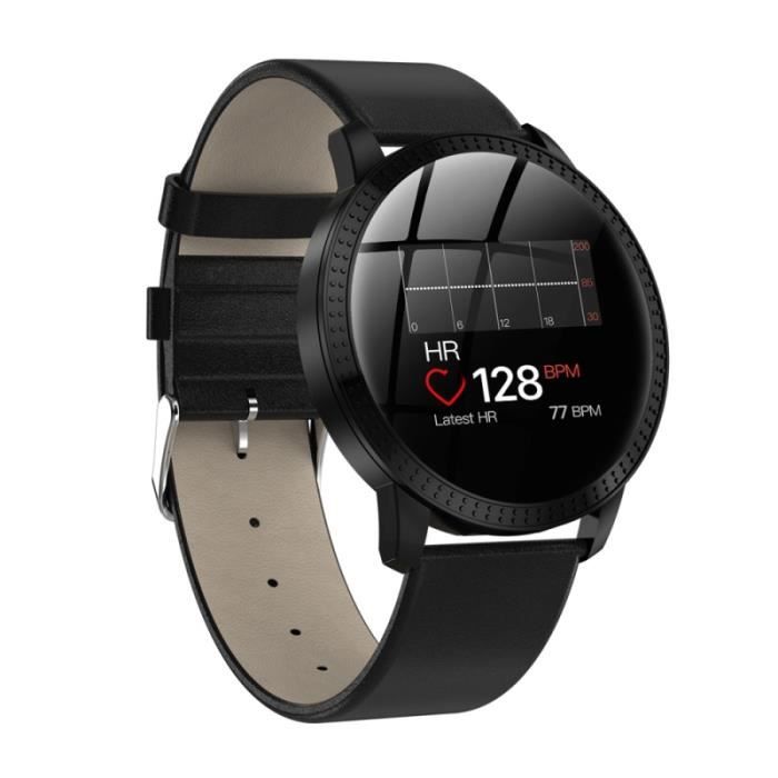 Montre Connectée Ios Android Smartwatch Sport Cardio Traqueur D'activité 1.3 Pouce - Yonis Noir