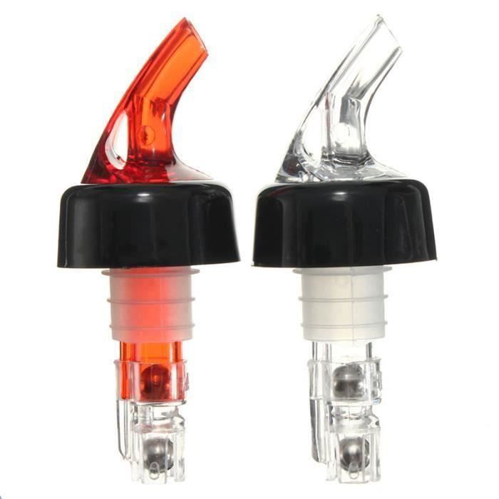 MOTH01565-Bouteille en plastique Verseur 50 ml Boisson de mesure Distributeur de liqueur de vin rouge Shot Red-CY