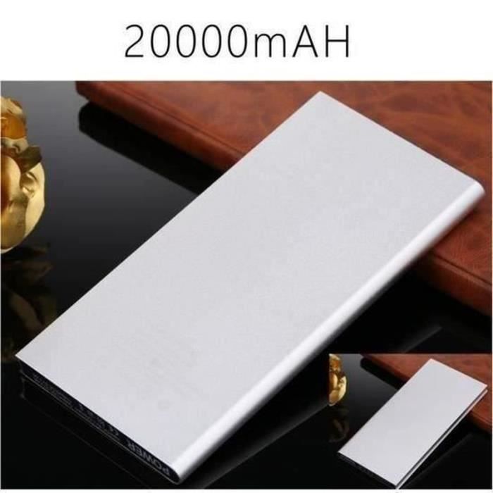 BT18259-Super fin 20000mAh Power Bank Externe Portable Batterie Externe munie Pour iPhone Samsung iPhone5 iPad MP3 MP4 Android