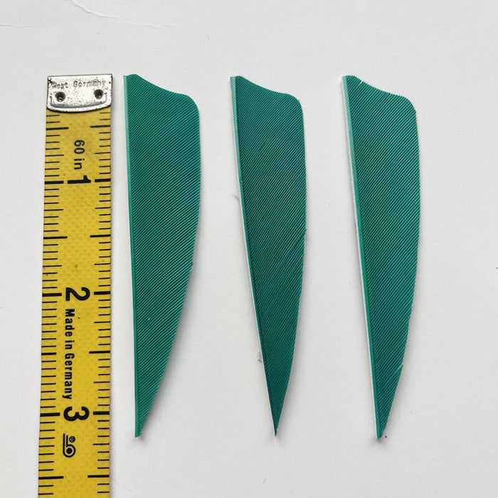 SHARROW 50 Plumes Naturelles De Dinde Pour Flèches – Empennage 3 Pouces, Aile Droite, Forme Bouclier – Pour Bois, Carbone, Bambou