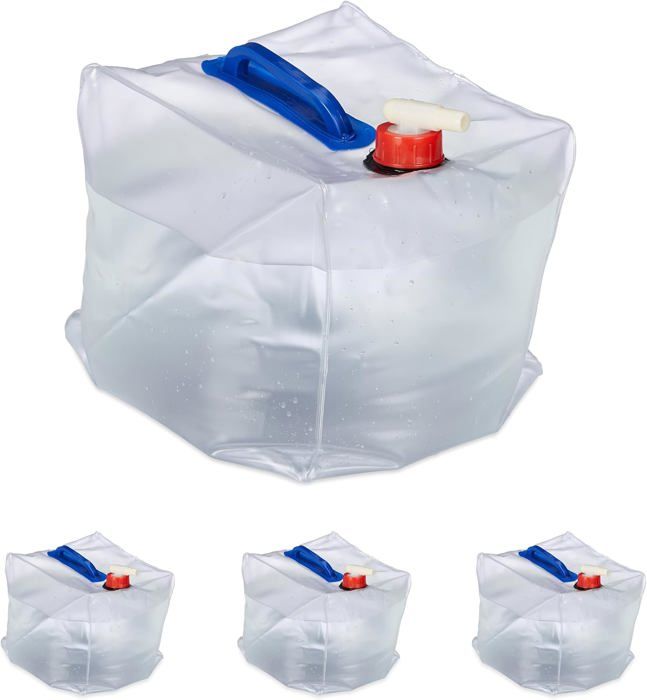 Jerrican Alimentaire 20L Avec Robinet - Sans BPA, HDPE, Pour Camping, Extérieur Et Stockage