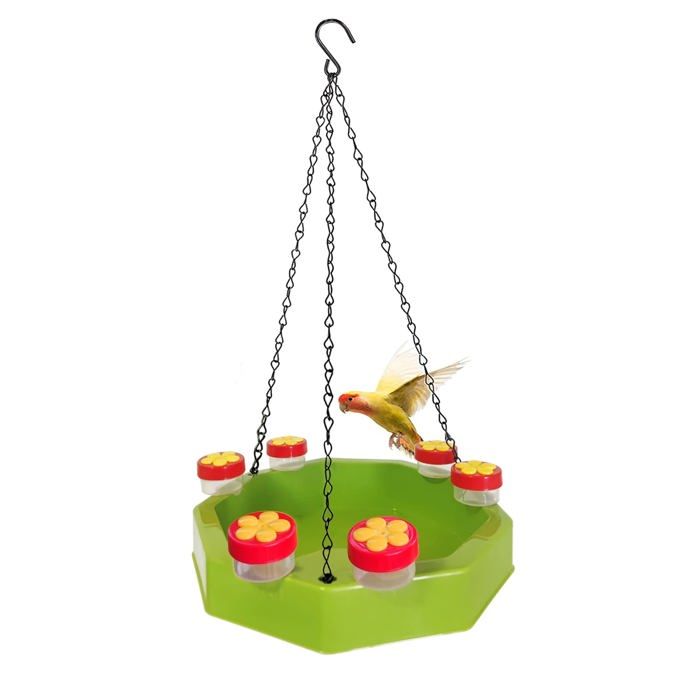 Meilleurs prix pour Bain d'oiseaux pour jardin à suspendre, mangeoire à eau pour bain d'oiseaux à suspendre, livré avec 6 abreuvoirs pour oiseaux