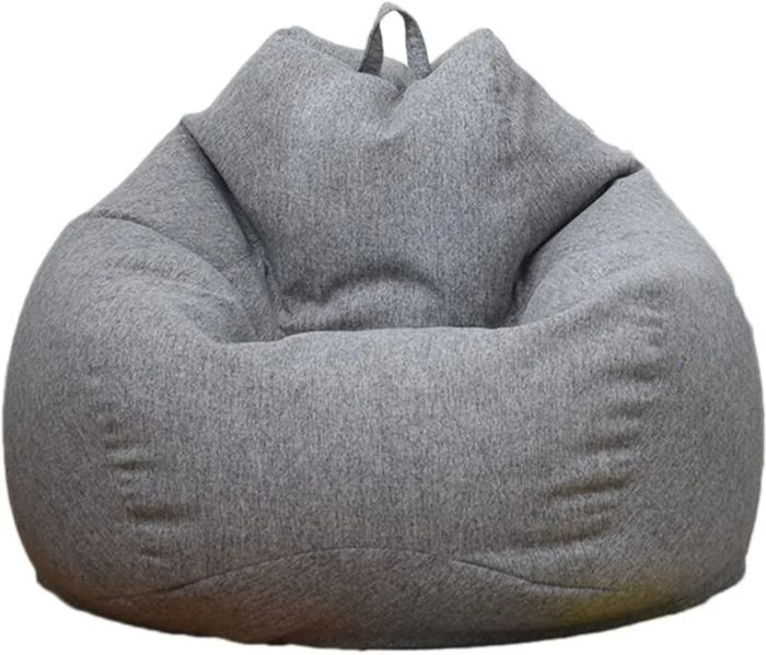 Pouf Poire Adulte 100x120cm sans Remplissage - Housse de Pouf Poire - Enfants Fauteuils Poire pour Salon - Gris Foncé Pouf Poire Adulte 100x120cm sans Remplissage - Housse de Pouf Poire - Enfants Fauteuils Poire pour Salon - Gris Foncé