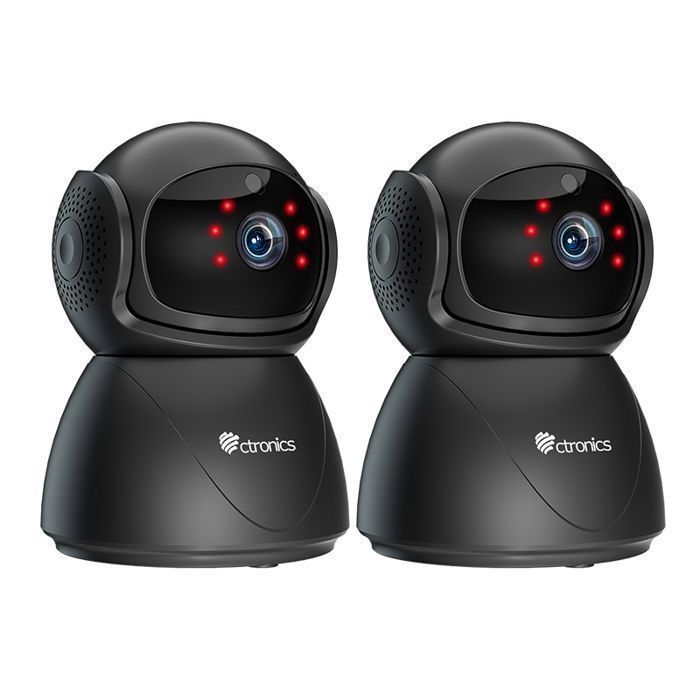 Lot de 4 Caméra Surveillance Ctronics Intérieur 5MP WiFi 2.45Ghz PTZ Détection Humaine Mouvement Suivi Auto Distance 20M - vue 2