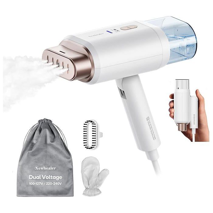 Défroisseur Vapeur Portable – Double Mode (vertical/horizontal), Réservoir étanche, Léger, Pour Voyage Et Maison