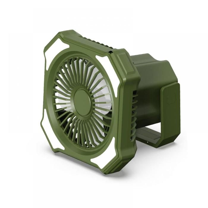 Ventilateur de camping en plein air léger électrique rechargeable au lithium grand format portable avec télécommande petit fo - Ryttgop