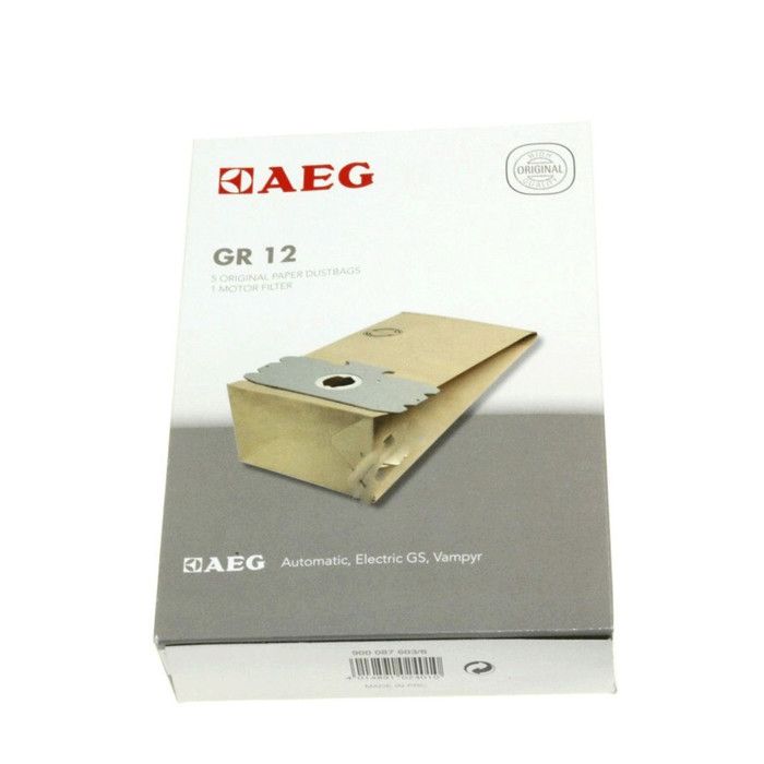 Sachet de 5 sacs + 1 filtre dorigine Aspirateur 8996689012533 AEG - Aeg