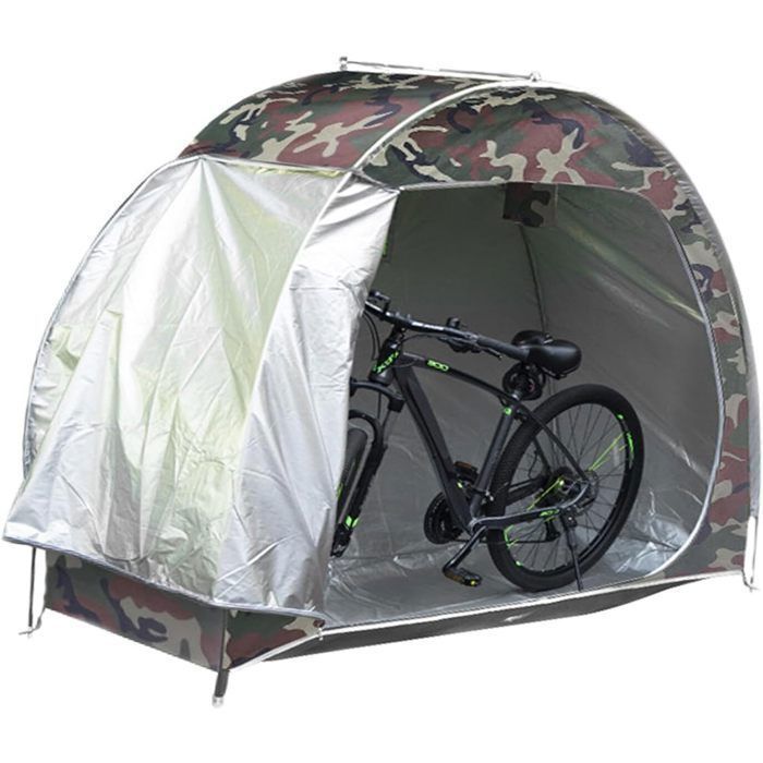 Abri Vélo Extérieur 3-4 Vélos – Tente Rangement Surdimensionnée, Oxford 210D, Imperméable Et Anti-UV – 210x150x165cm