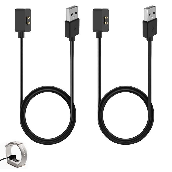 Chargeur magnétique pour montres connectées - ESTAMPILLE - Lot de 2 - Compatibilité Redmi Watch 5/4