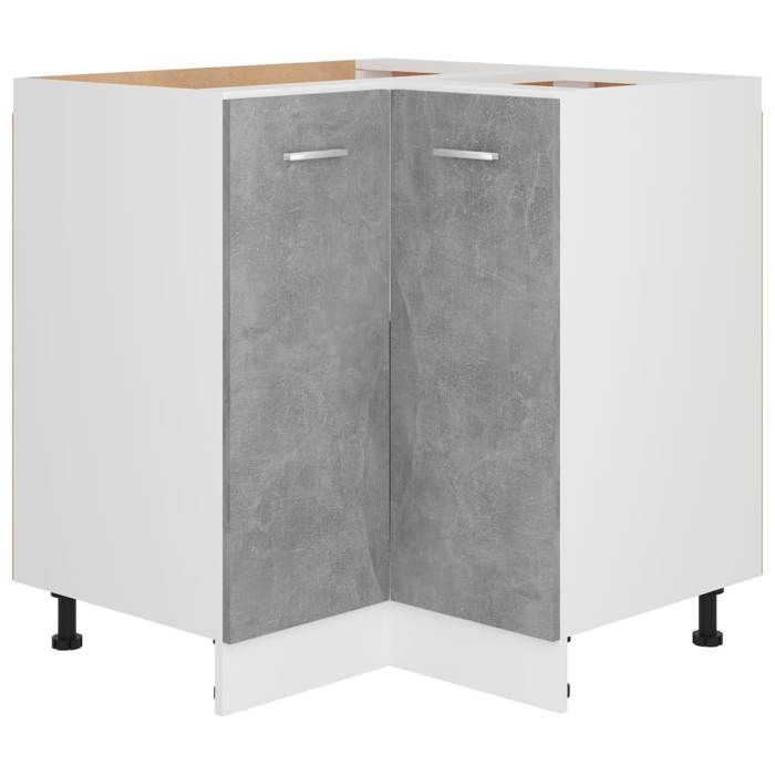 Soldes FlottantsArmoire dangle pour cuisine 1 PCS - Cabinet/Meuble bas de cuisine - Lyon Gris béton 755x755x815cm Bois ding