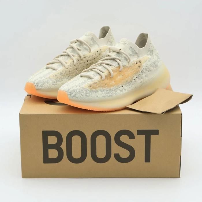 CHAUSSURES DE BASKET-BALL GY2649 Adidas Yeezy Boost 380 Yecoraite Reflective Beige Cream Orange (Mens)