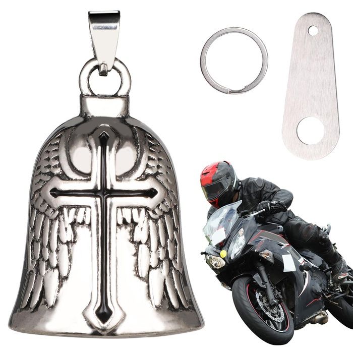 GeeRic Clochette de Moto Clochette déquitation Clochettes de Moto avec Support Clochettes de Mot ou Port PERSONNALISATION VEHICULE