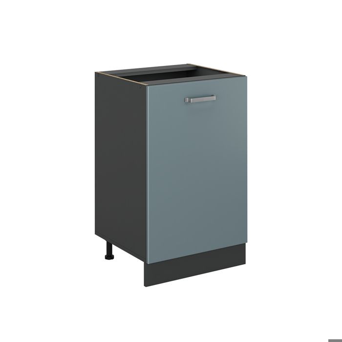 Meuble bas de cuisine R-Line 50cm sans plan de travail Bleu-gris/Anthracite Vicco 70259