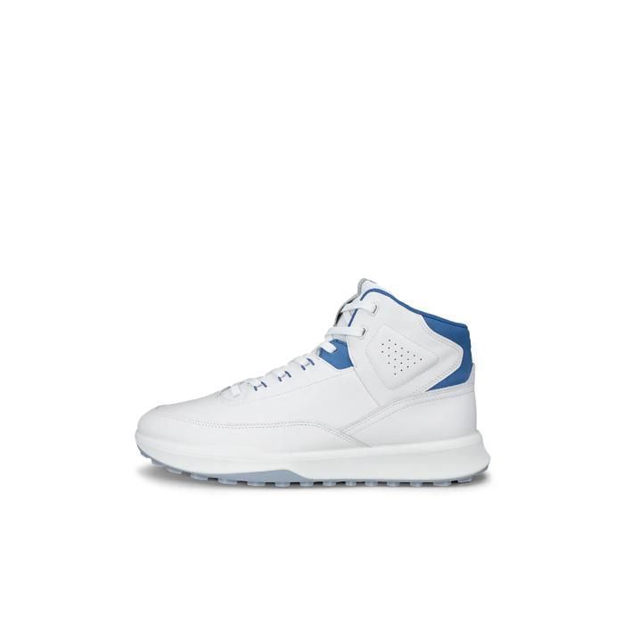 Chaussures de golf sans Crampons Ecco Street Vibe - white/federal blue
