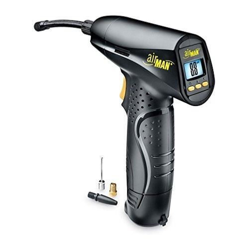 Gonfleur compresseur autonome multi-usages - AIRMAN - AIRGUN - Compact portable et léger - Noir - Batterie