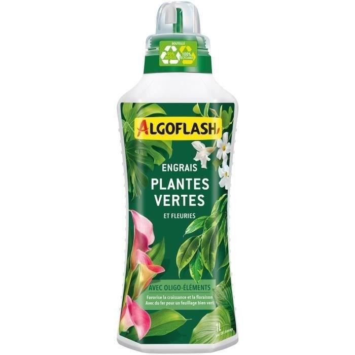 ALGOFLASH Engrais plantes vertes plantes fleuries - 1 L